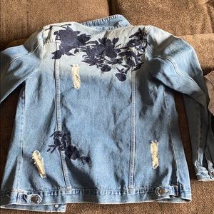 Oversized jean jacket